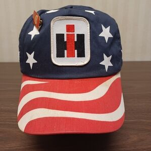 Vintage International Harvester Trucker Patch Hat With Pin